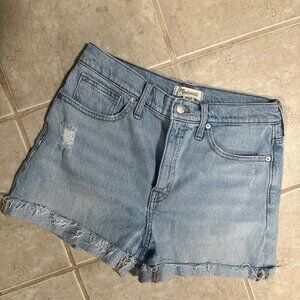 Madewell High-Rise Denim Shorts in Cantrell Wash
